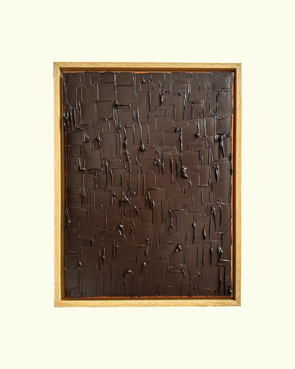 burnt umber - heavy texture