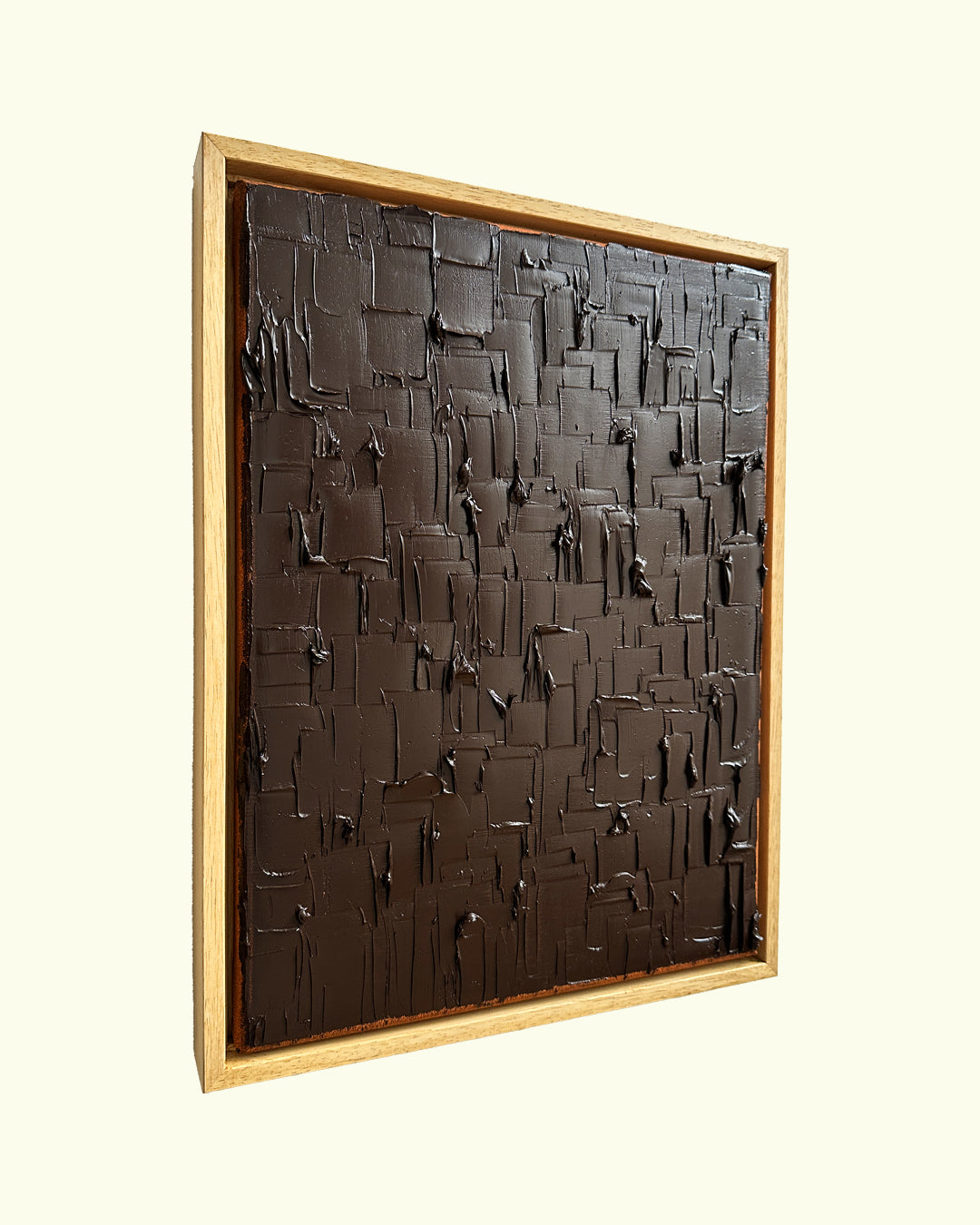 burnt umber - heavy texture