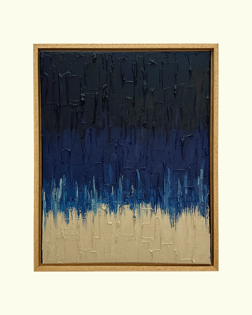 prussian blue faded - heavy texture