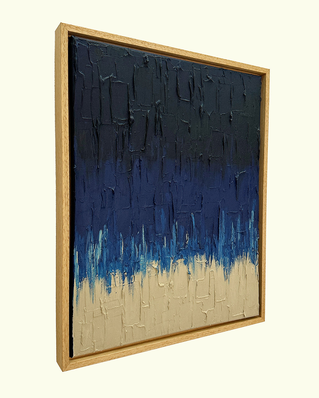 prussian blue faded - heavy texture