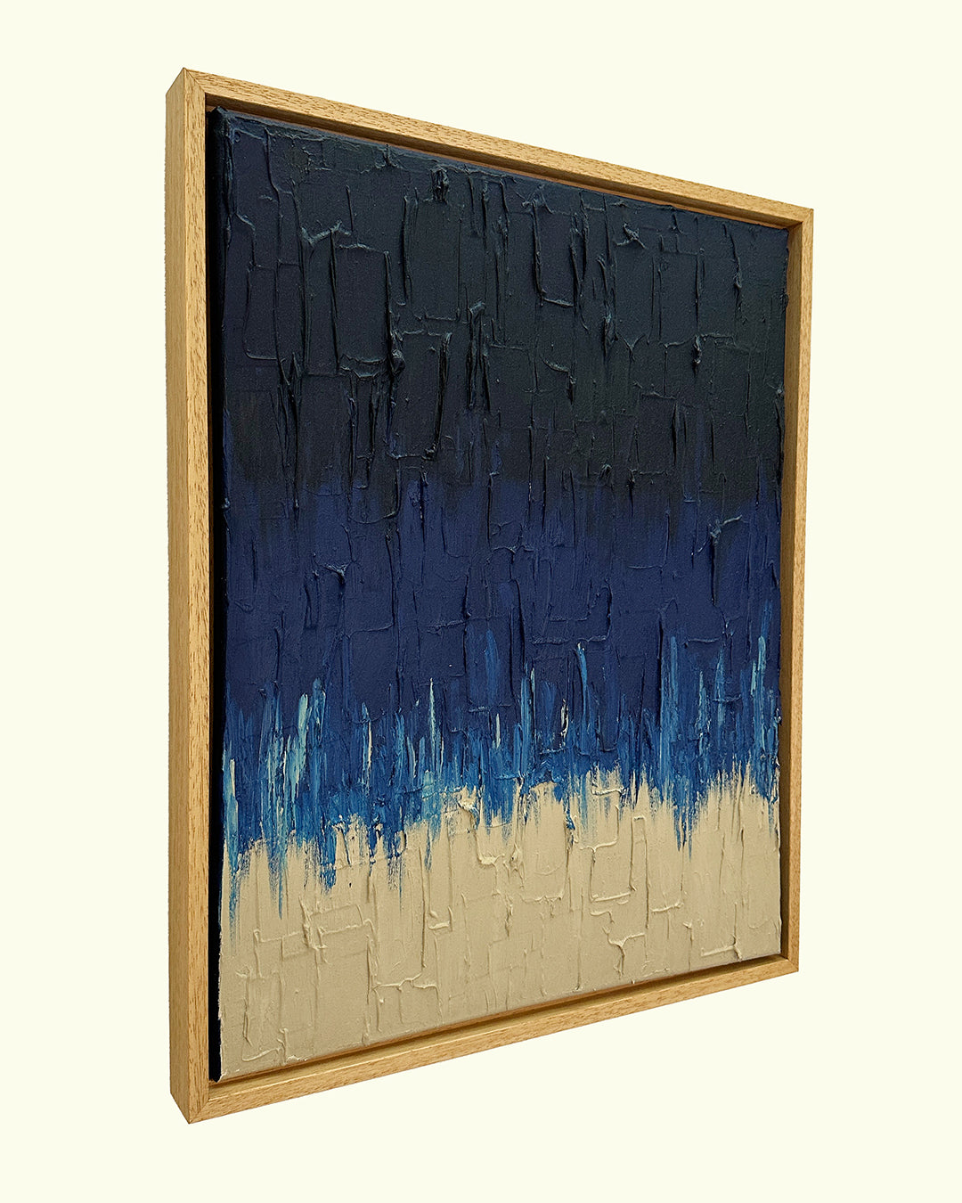 prussian blue faded - heavy texture