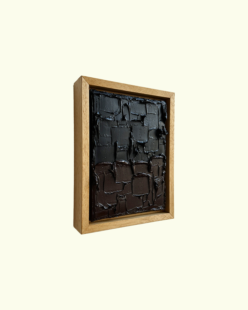 burnt black - heavy texture