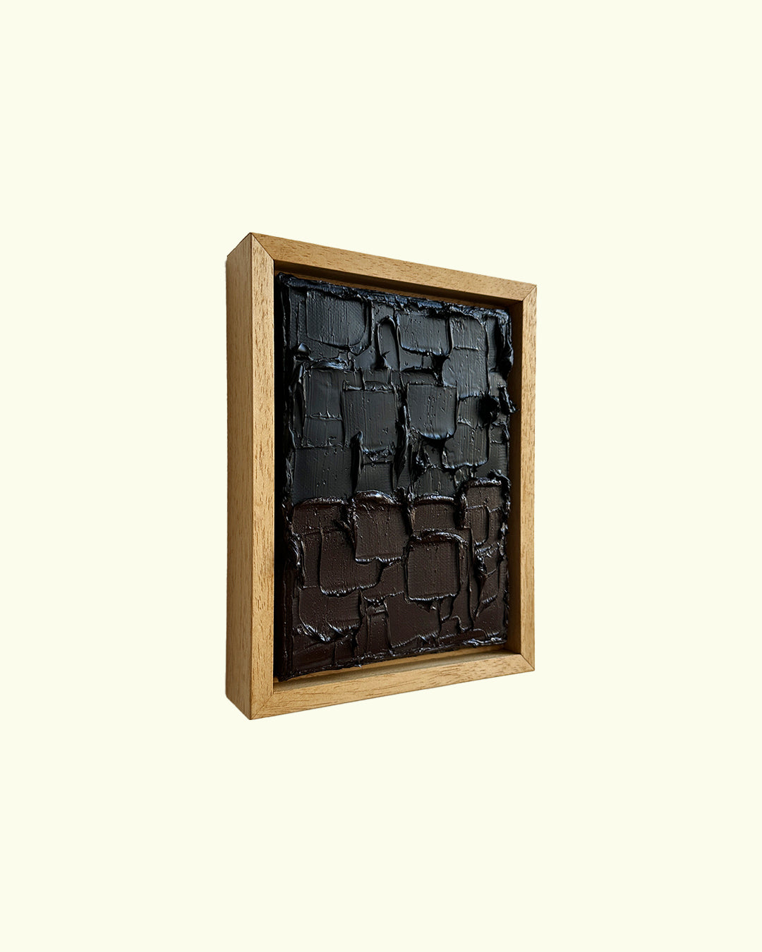 burnt black - heavy texture