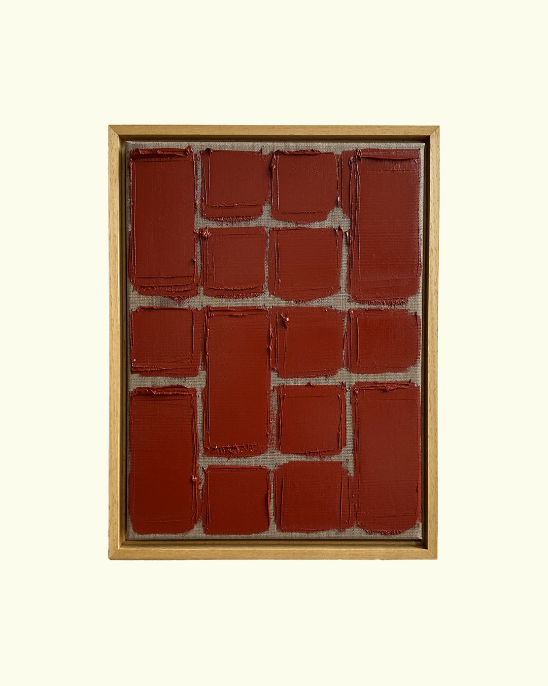 indian red - linen strokes