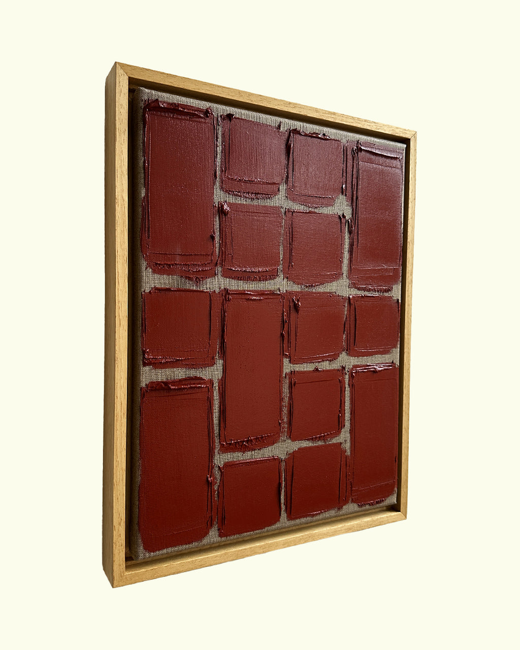 indian red - linen strokes
