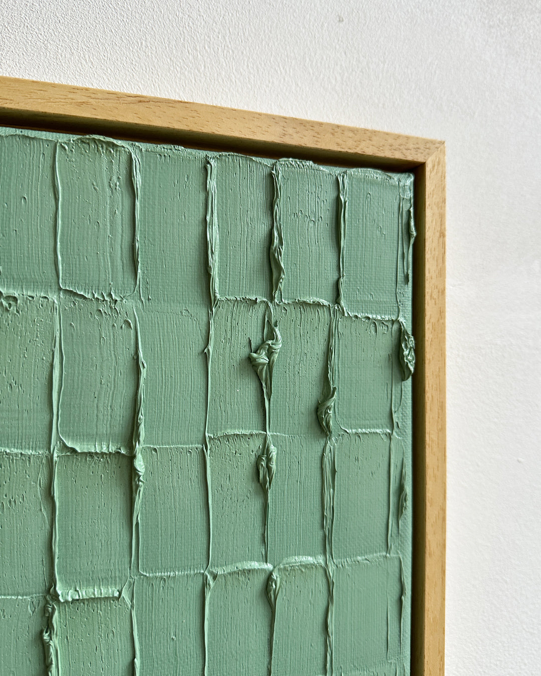 mint green - heavy texture