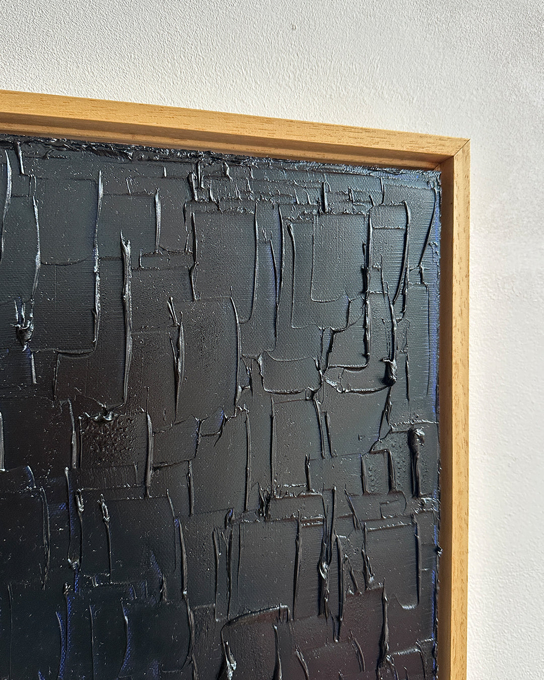 prussian blue - heavy texture